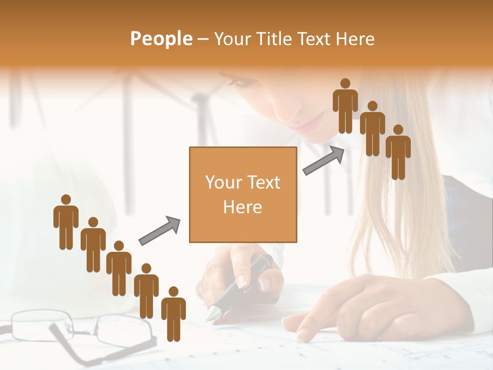 Standard Girl Windmill PowerPoint Template