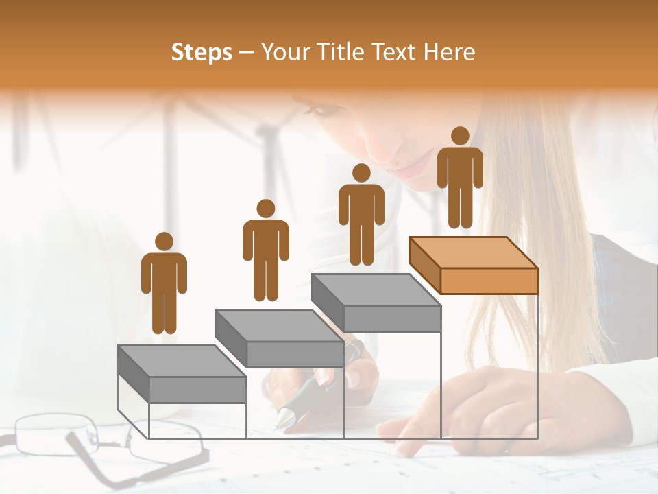 Standard Girl Windmill PowerPoint Template