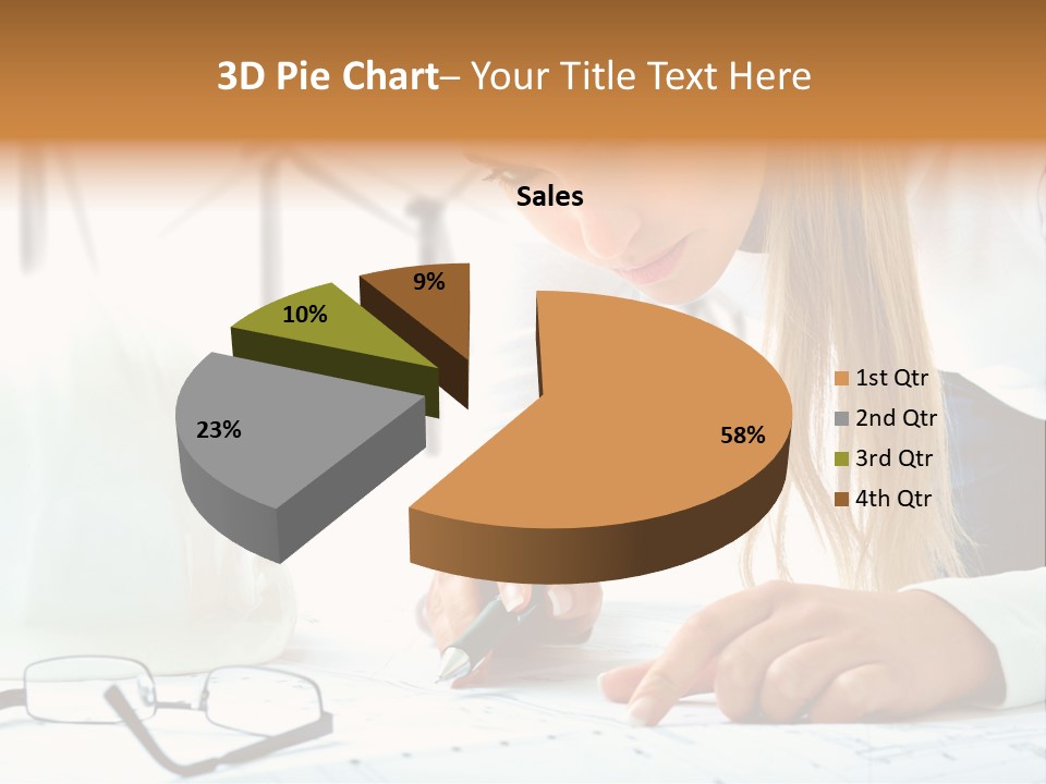 Standard Girl Windmill PowerPoint Template