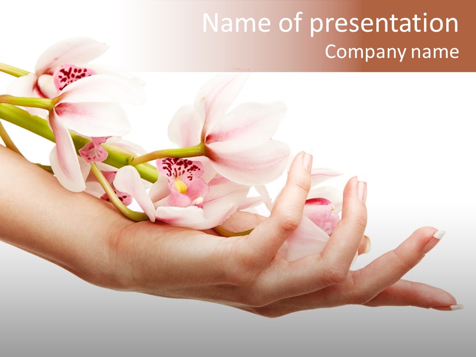 Clean Woman Feminine PowerPoint Template