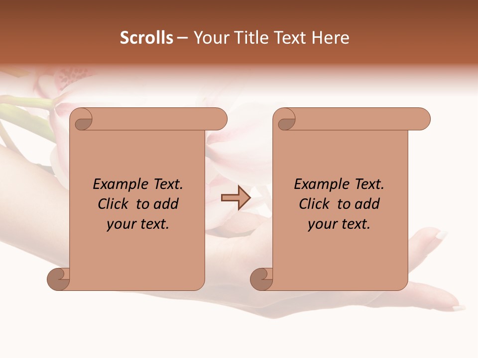 Clean Woman Feminine PowerPoint Template