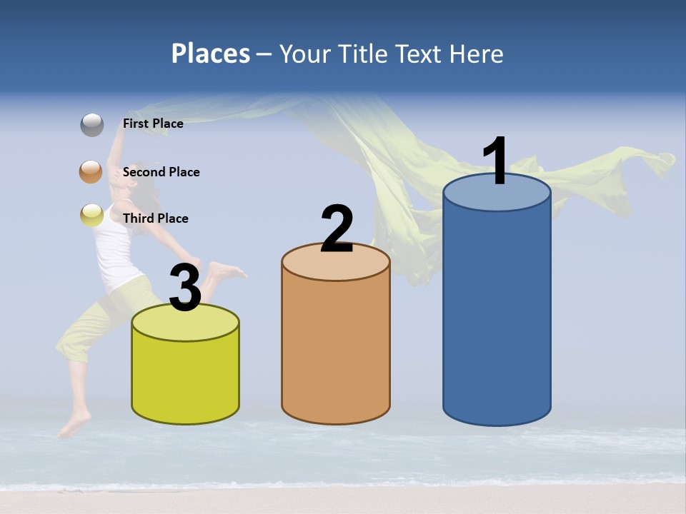 Nature Happy Beach PowerPoint Template