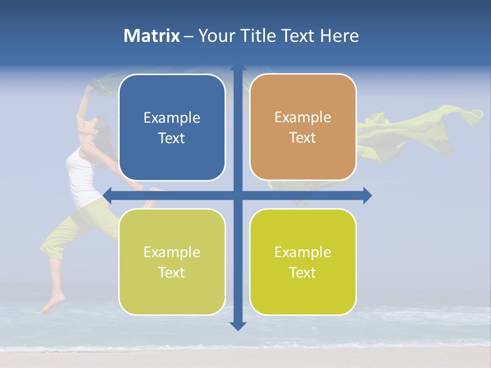 Nature Happy Beach PowerPoint Template
