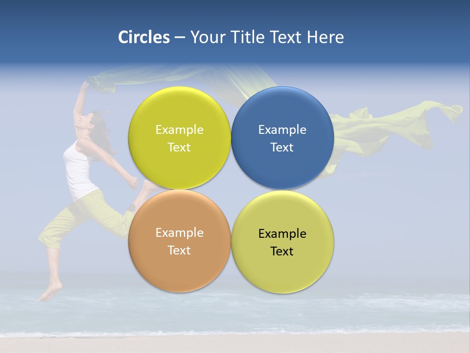 Nature Happy Beach PowerPoint Template