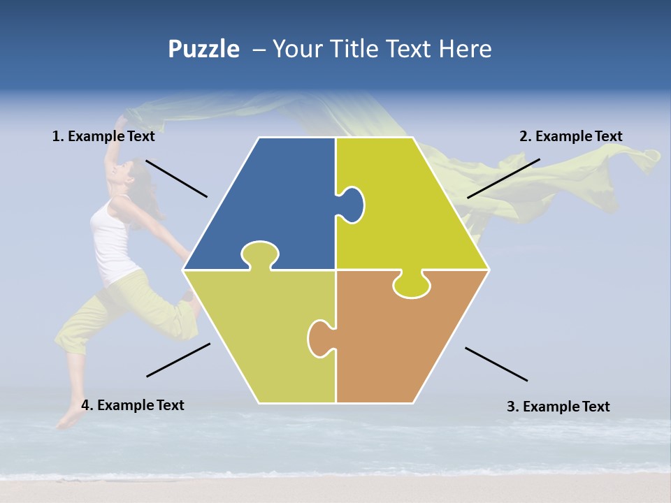 Nature Happy Beach PowerPoint Template