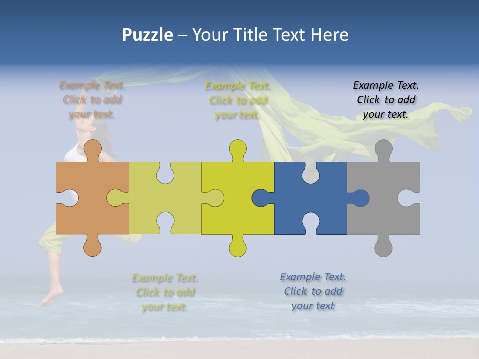 Nature Happy Beach PowerPoint Template