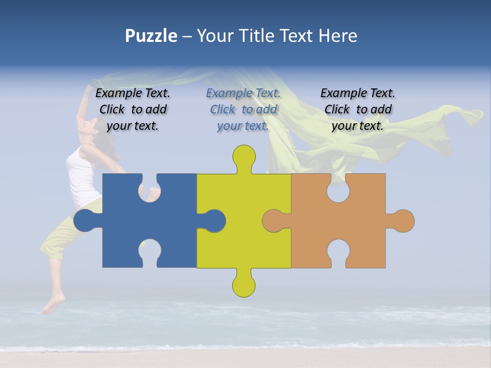 Nature Happy Beach PowerPoint Template