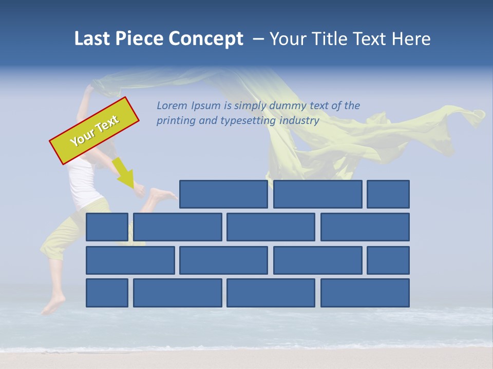 Nature Happy Beach PowerPoint Template