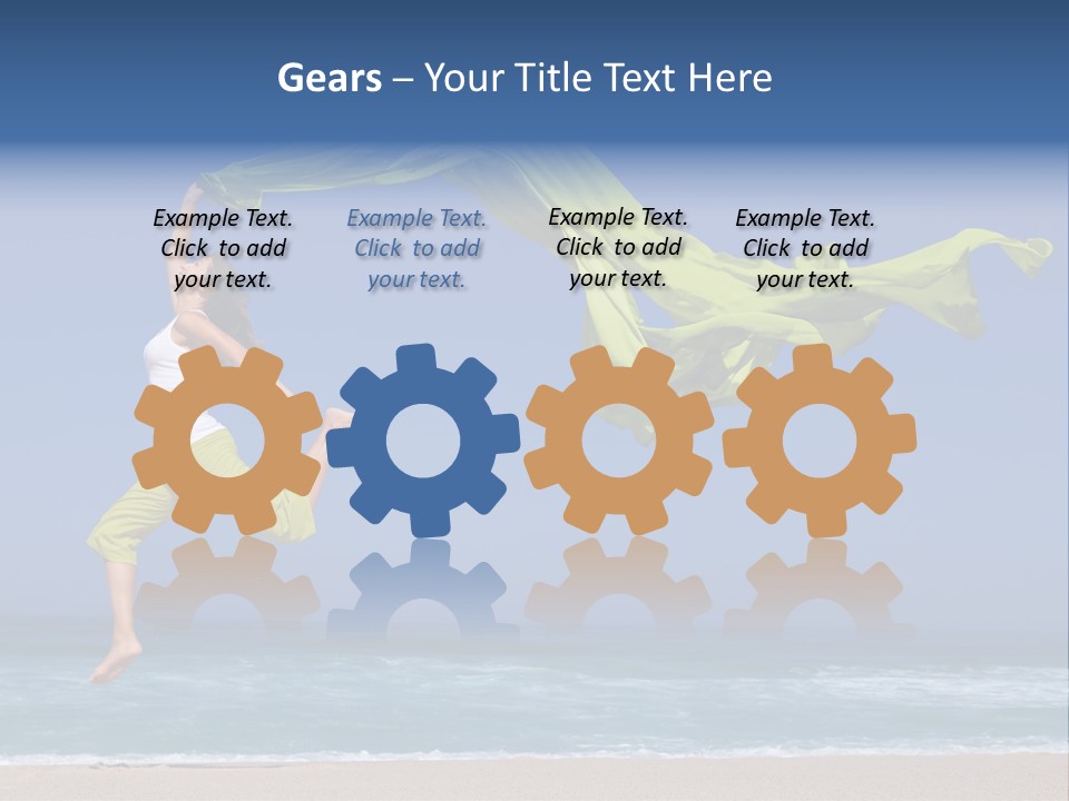 Nature Happy Beach PowerPoint Template