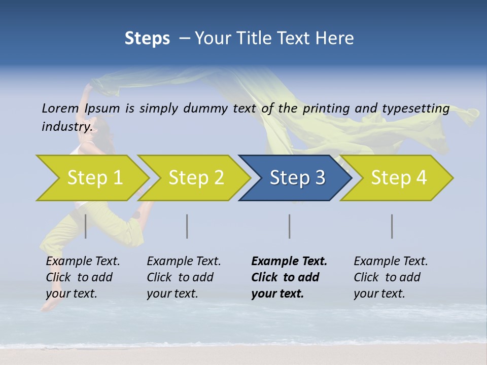Nature Happy Beach PowerPoint Template