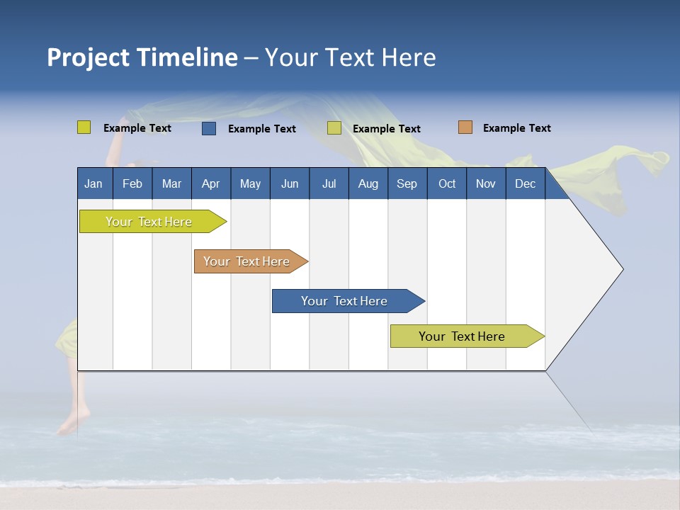 Nature Happy Beach PowerPoint Template