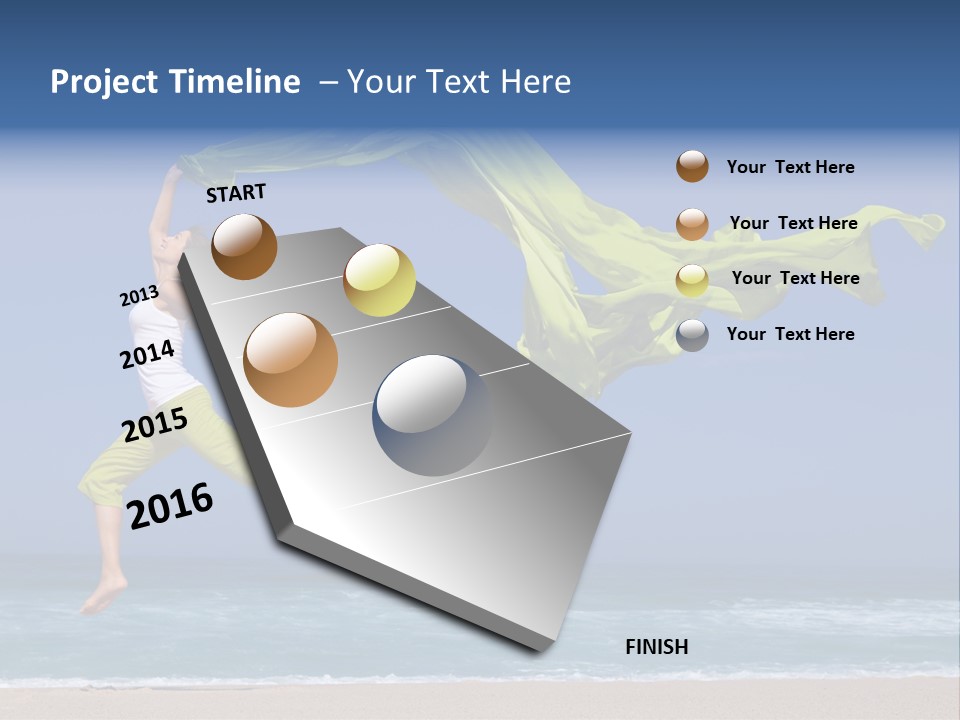 Nature Happy Beach PowerPoint Template