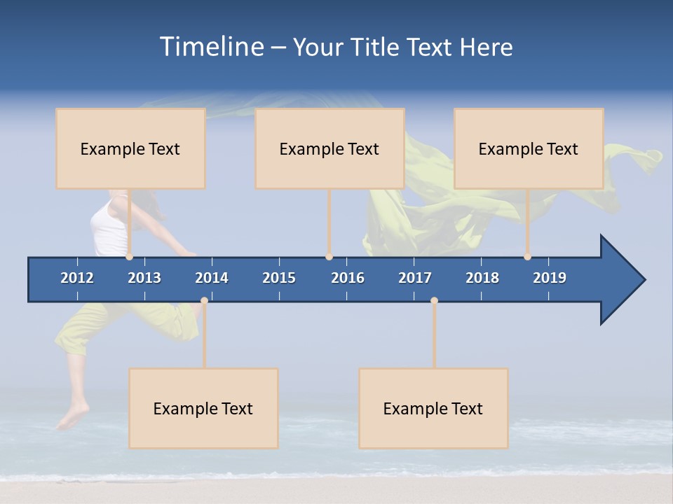 Nature Happy Beach PowerPoint Template
