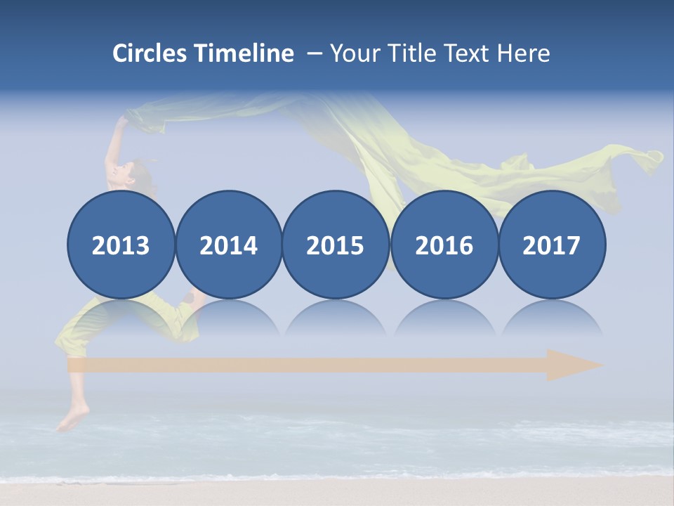 Nature Happy Beach PowerPoint Template