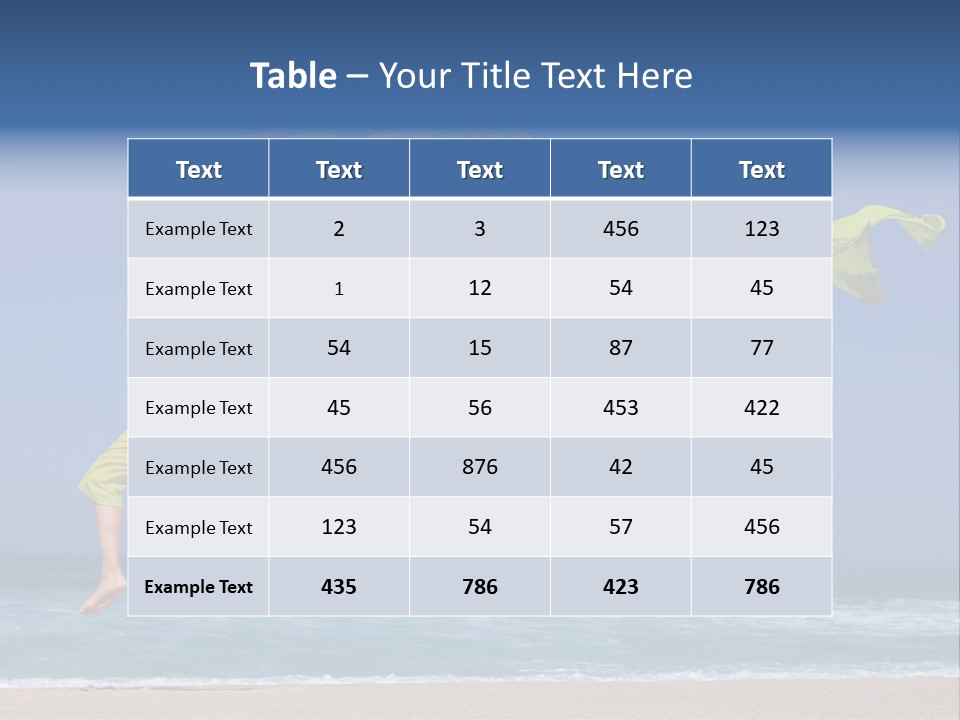 Nature Happy Beach PowerPoint Template