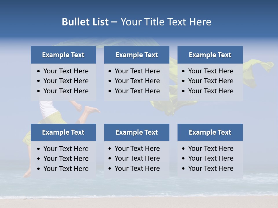 Nature Happy Beach PowerPoint Template