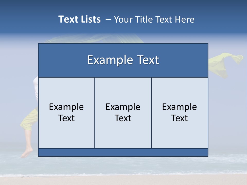 Nature Happy Beach PowerPoint Template