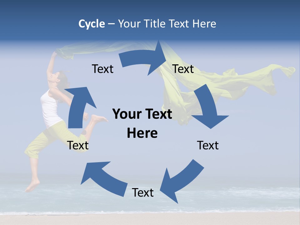 Nature Happy Beach PowerPoint Template