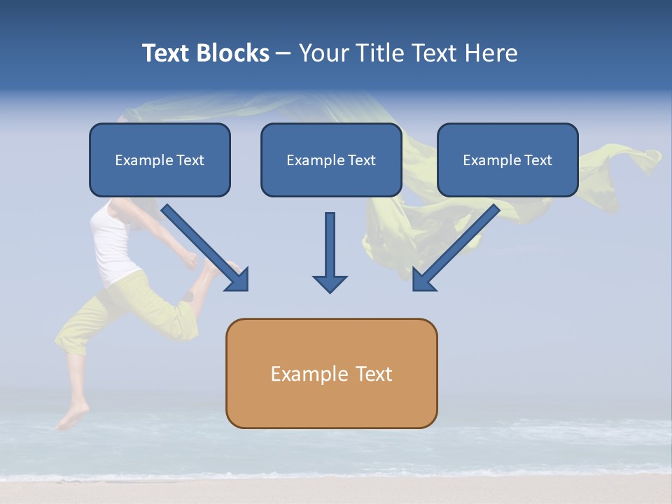 Nature Happy Beach PowerPoint Template