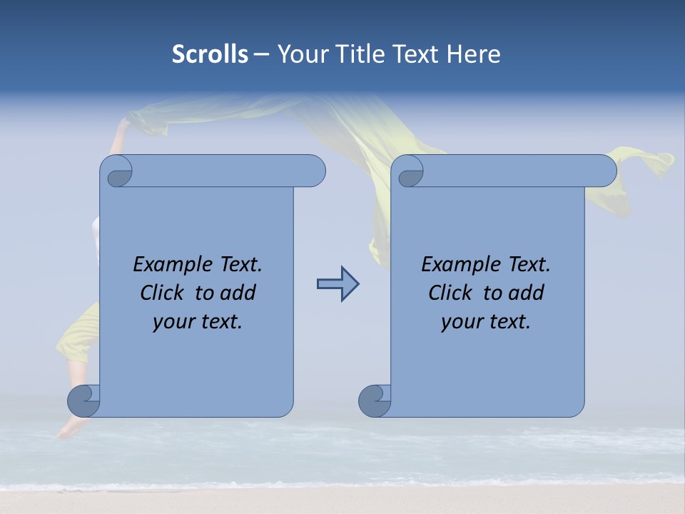 Nature Happy Beach PowerPoint Template