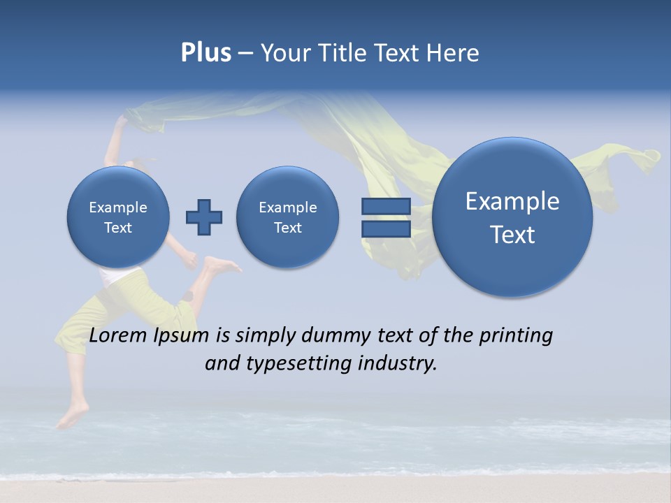 Nature Happy Beach PowerPoint Template