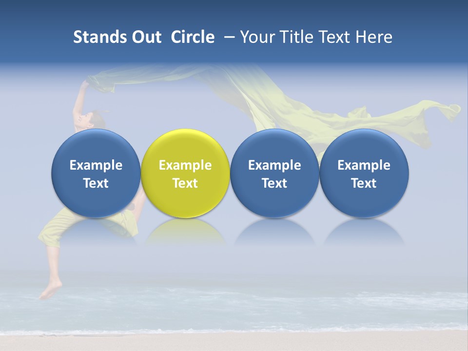 Nature Happy Beach PowerPoint Template