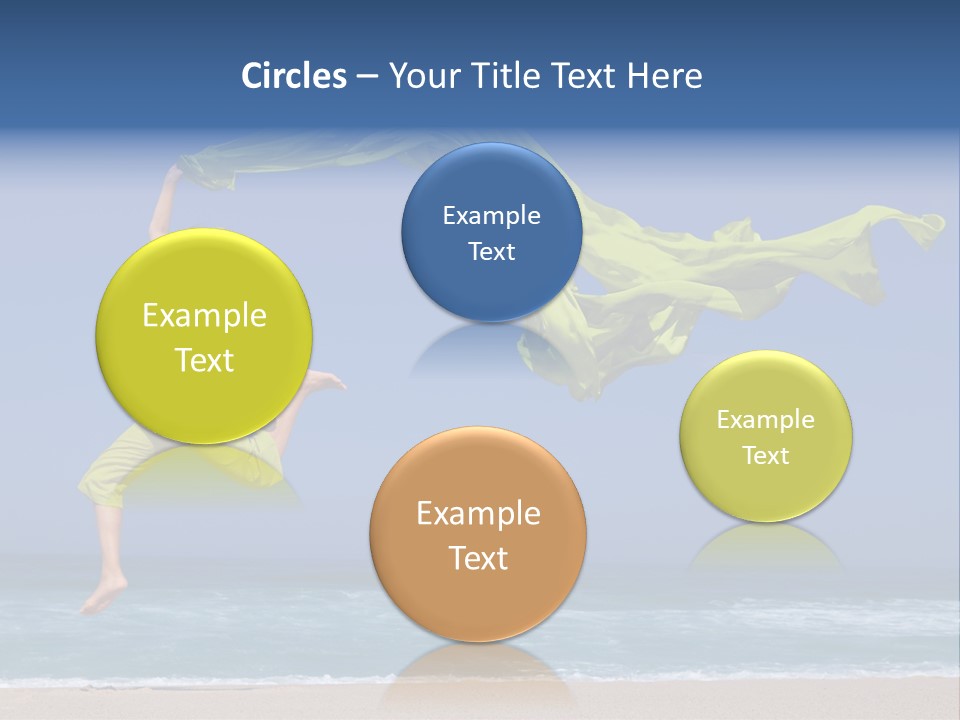 Nature Happy Beach PowerPoint Template