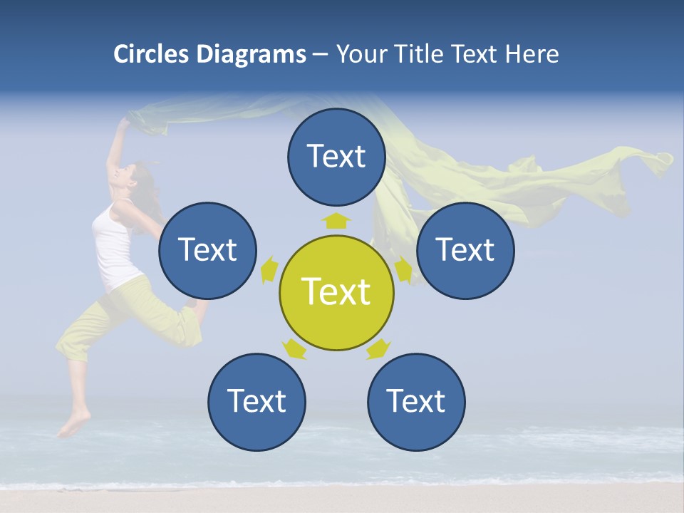 Nature Happy Beach PowerPoint Template