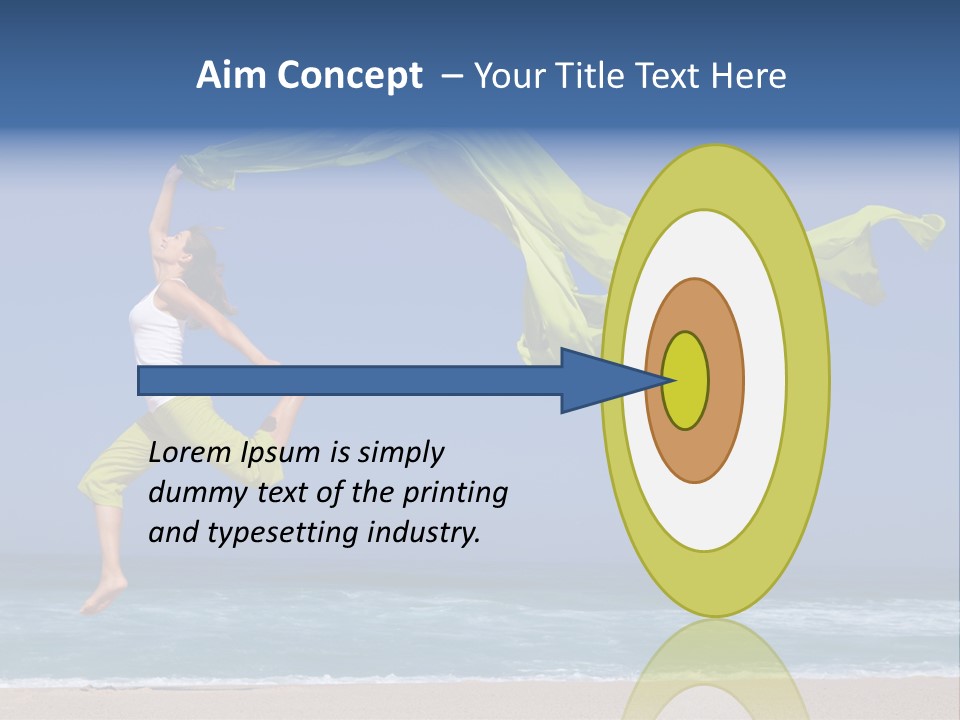 Nature Happy Beach PowerPoint Template