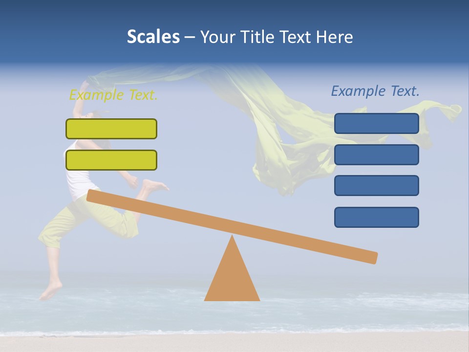 Nature Happy Beach PowerPoint Template