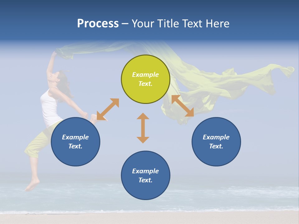 Nature Happy Beach PowerPoint Template