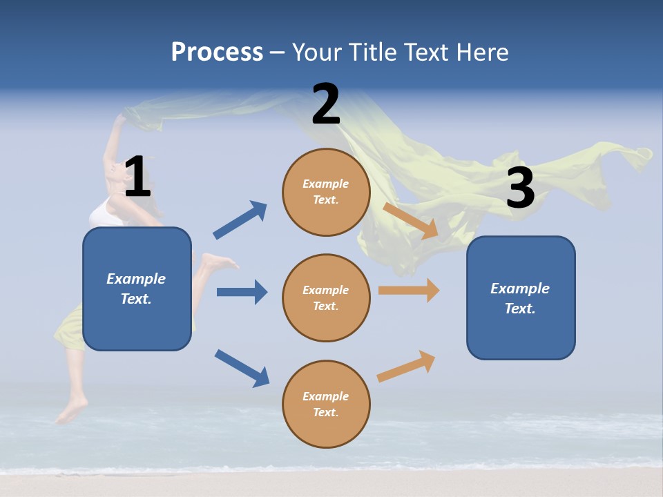 Nature Happy Beach PowerPoint Template
