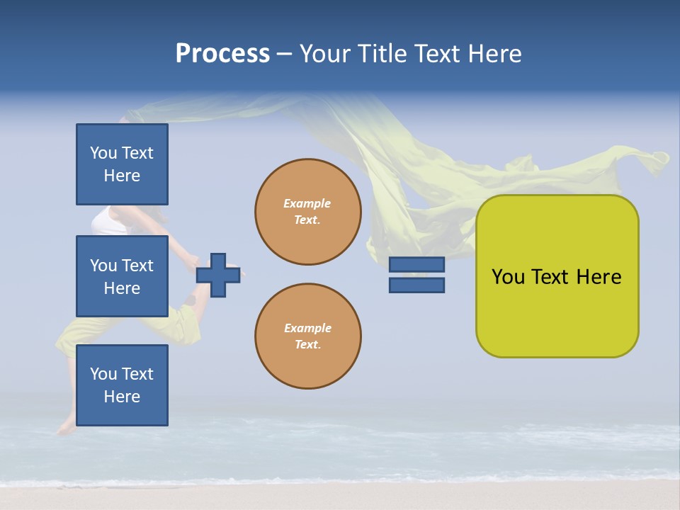 Nature Happy Beach PowerPoint Template