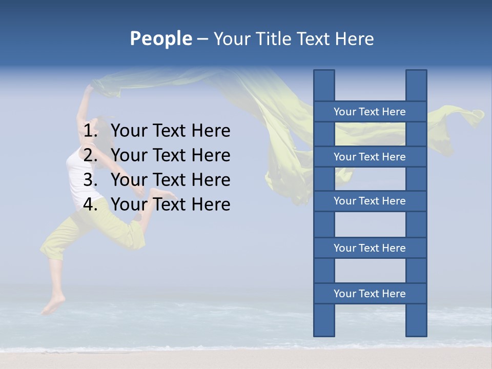 Nature Happy Beach PowerPoint Template