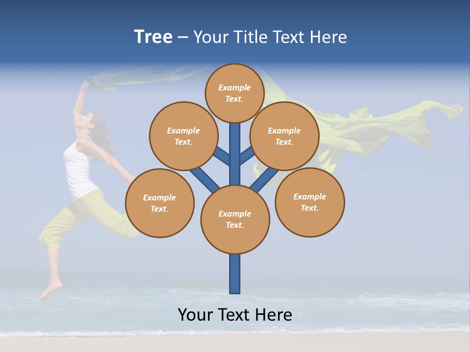 Nature Happy Beach PowerPoint Template