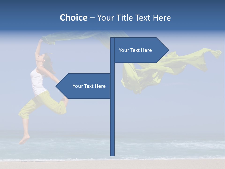 Nature Happy Beach PowerPoint Template