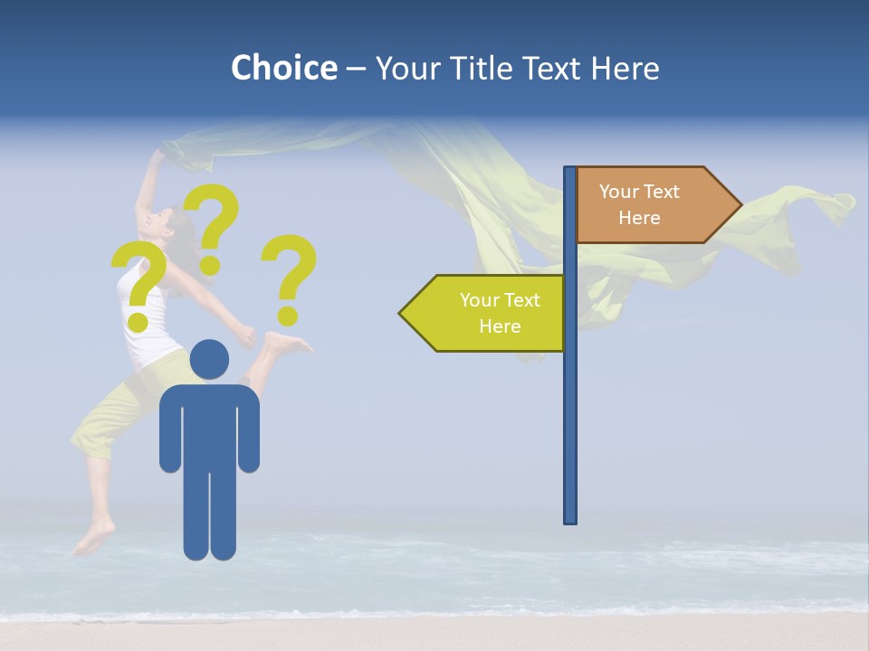 Nature Happy Beach PowerPoint Template