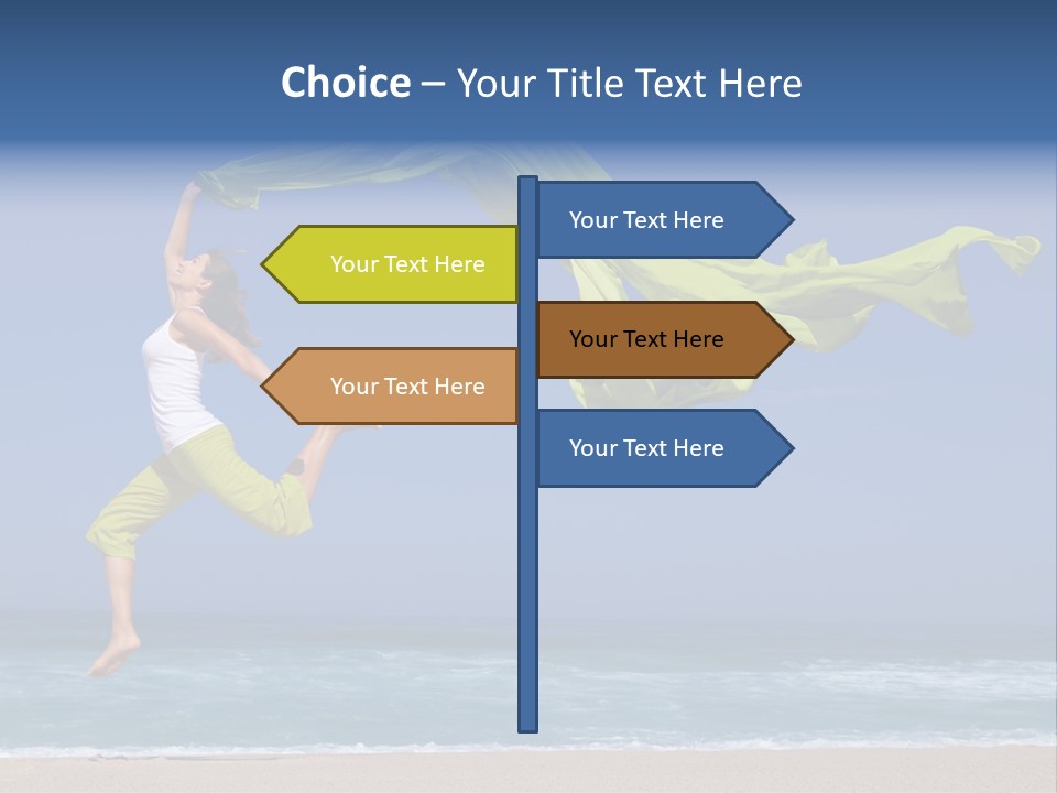 Nature Happy Beach PowerPoint Template