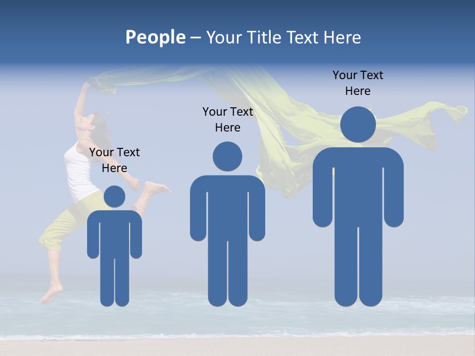 Nature Happy Beach PowerPoint Template