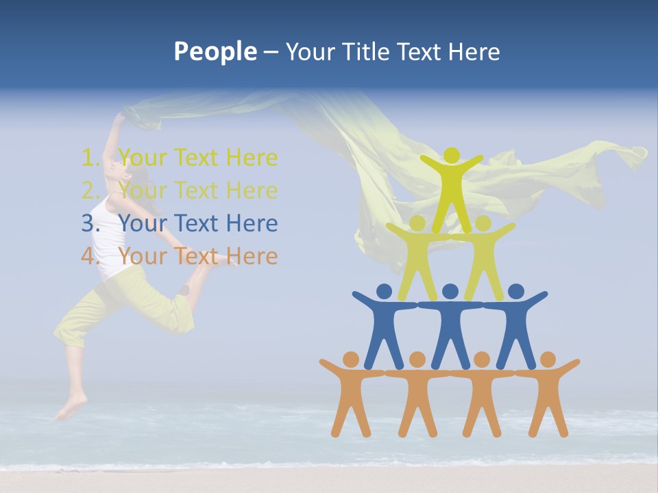 Nature Happy Beach PowerPoint Template