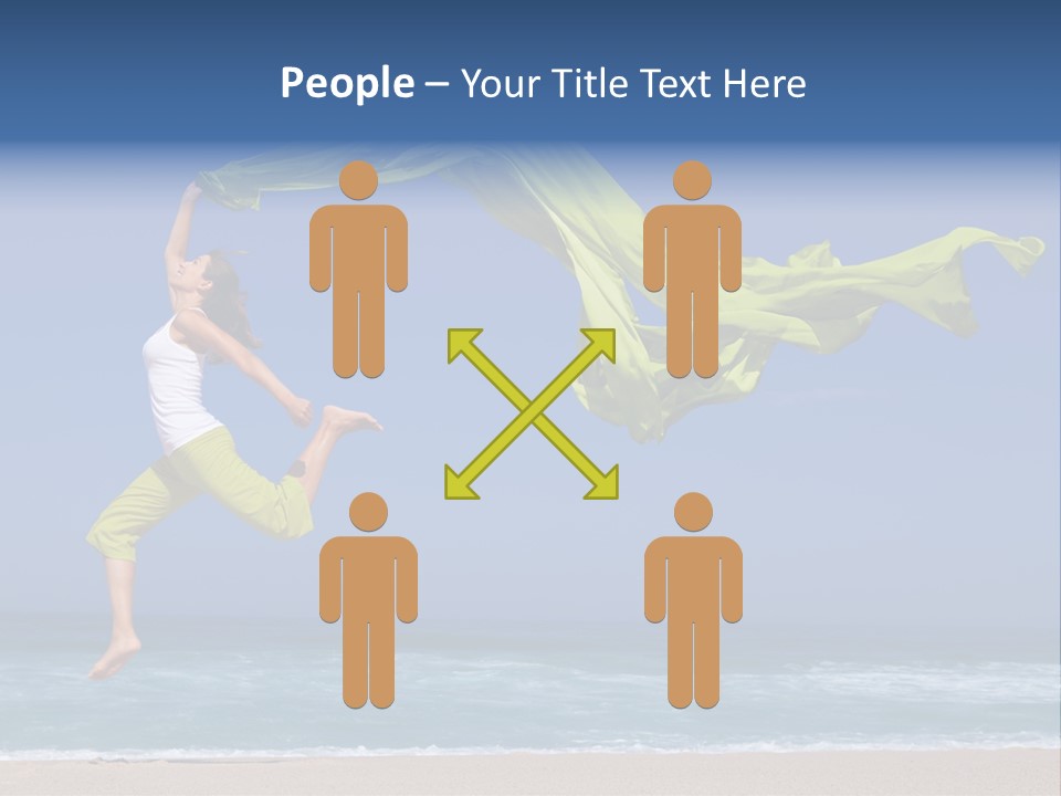 Nature Happy Beach PowerPoint Template