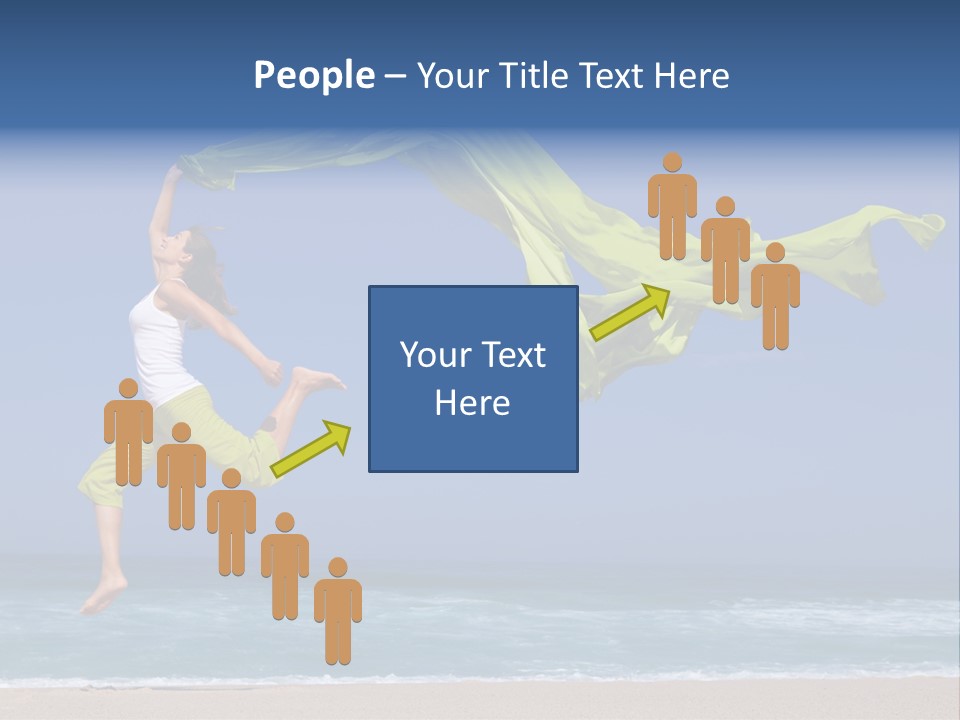 Nature Happy Beach PowerPoint Template