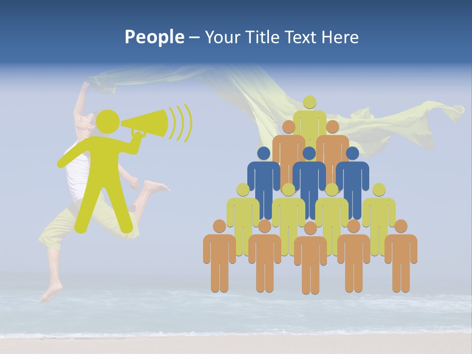 Nature Happy Beach PowerPoint Template