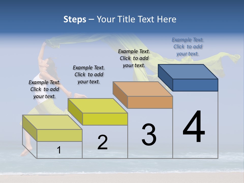Nature Happy Beach PowerPoint Template