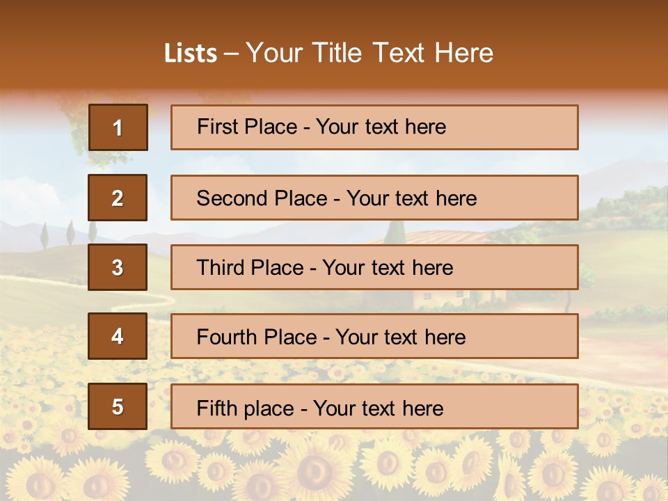 Rural Tuscany House PowerPoint Template