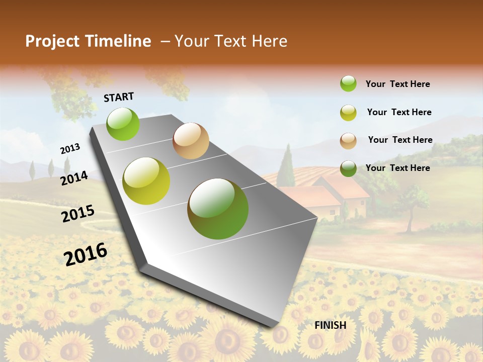 Rural Tuscany House PowerPoint Template