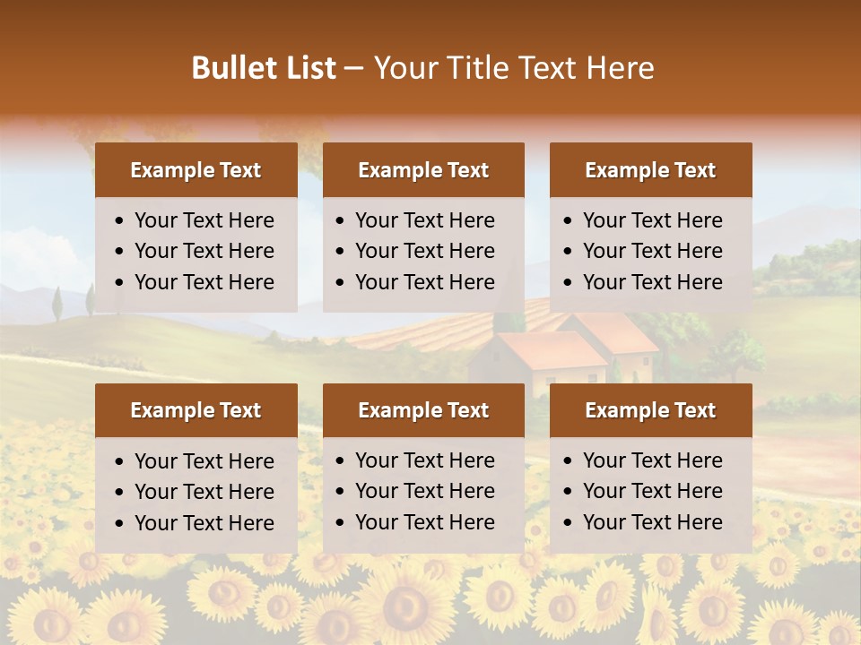 Rural Tuscany House PowerPoint Template