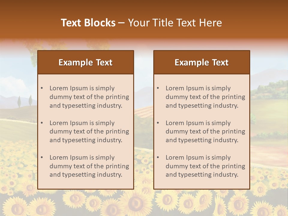 Rural Tuscany House PowerPoint Template