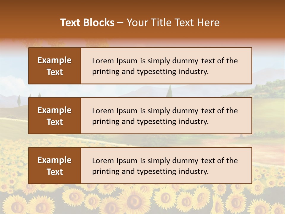 Rural Tuscany House PowerPoint Template