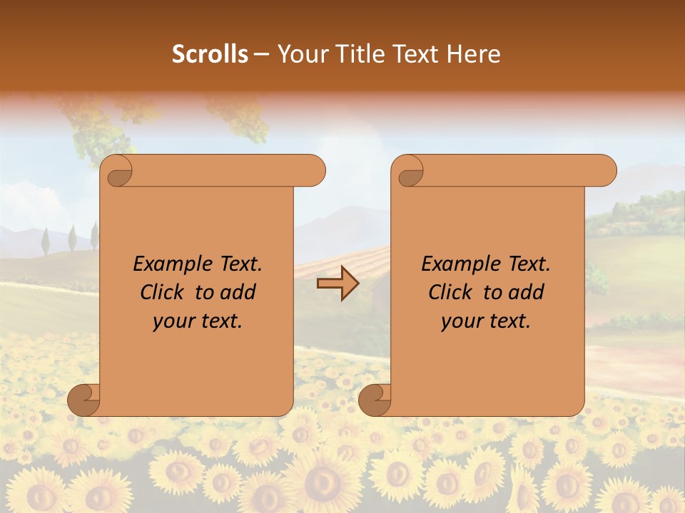 Rural Tuscany House PowerPoint Template